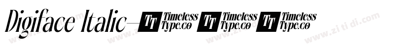Digiface Italic字体转换
